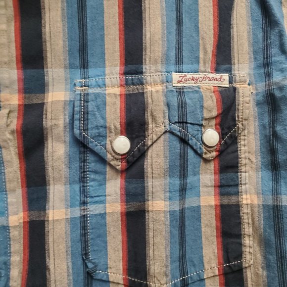 Lucky Brand pearl snap shirt - Picture 3 of 5